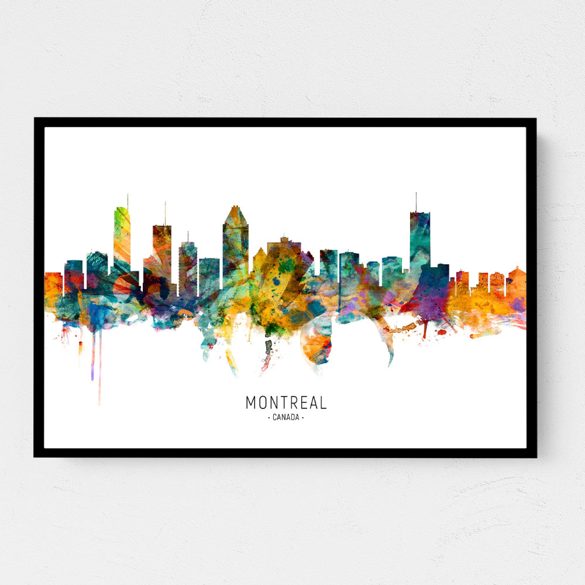 Montreal Canada Skyline Wall Art